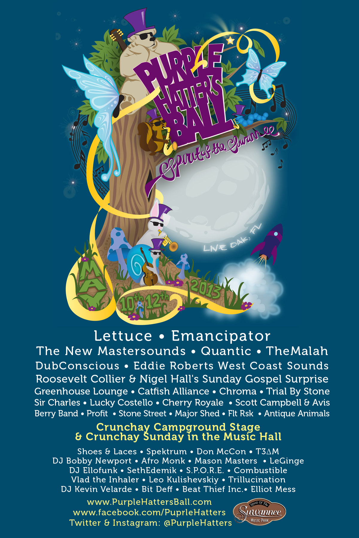 Big Announcements for Purple Hatter’s Ball, May 10-12, Live Oak, FL