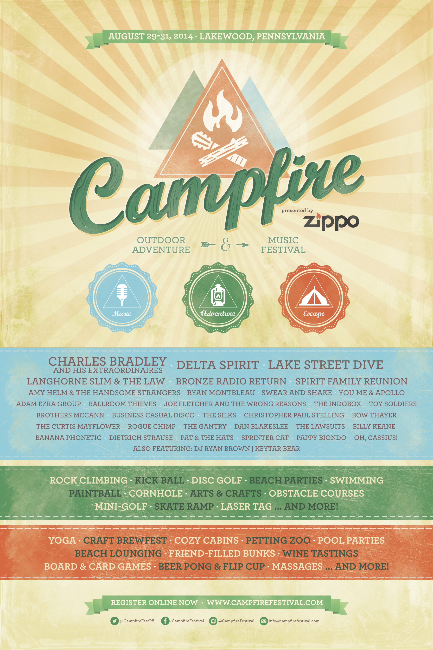 Campfire Outdoor Adventure and Music Festival Announces Fall Lineup