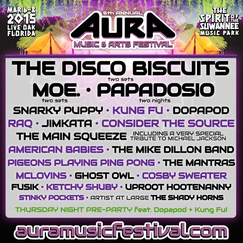SIXTH ANNUAL AURA MUSIC & ARTS FESTIVAL ADDS MOE. & MORE ARTISTS