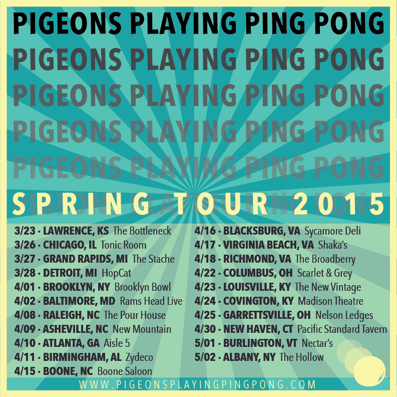 Pigeons Playing Ping Pong Announces Spring Tour Dates
