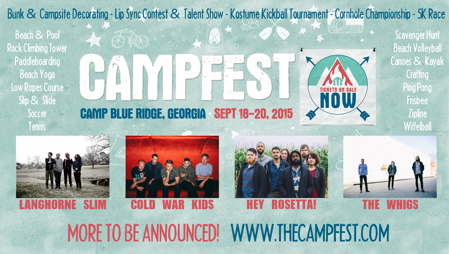 Inaugural Campfest Announces Dates and Location September 18 – 20, 2015 in Mountain City, Georgia