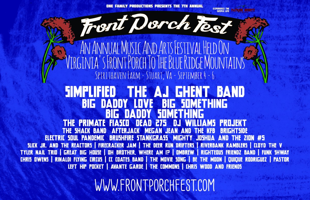 Front Porch Festival Sept 4-6 Preview