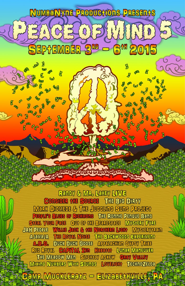 Peace of Mind Fest Sept 3-6, 2015 Preview