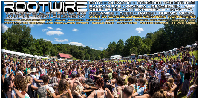 Rootwire is Back!  July 28th-31st at Poston Lake near Athens, OH