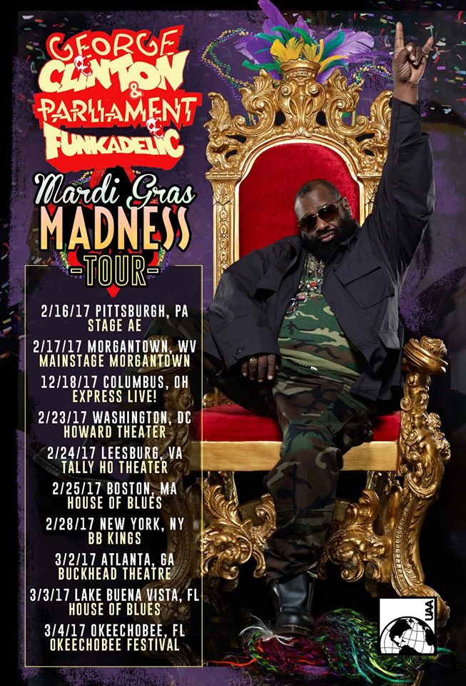 George Clinton & Parliament Funkadelic Announce Mardi Gras Madness Tour