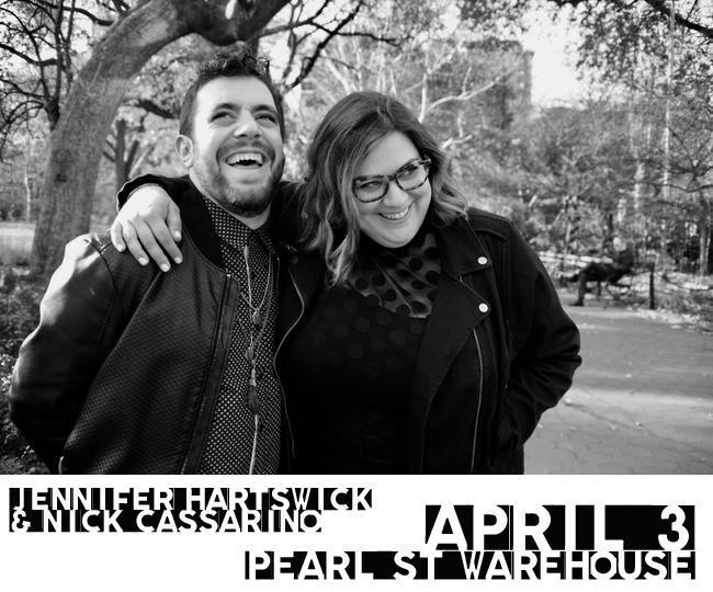 Jennifer Hartswick and Nick Cassarino – A Match Made in Jazz Heaven! – to play Pearl St. Warehouse in DC  on Tuesday April 3rd