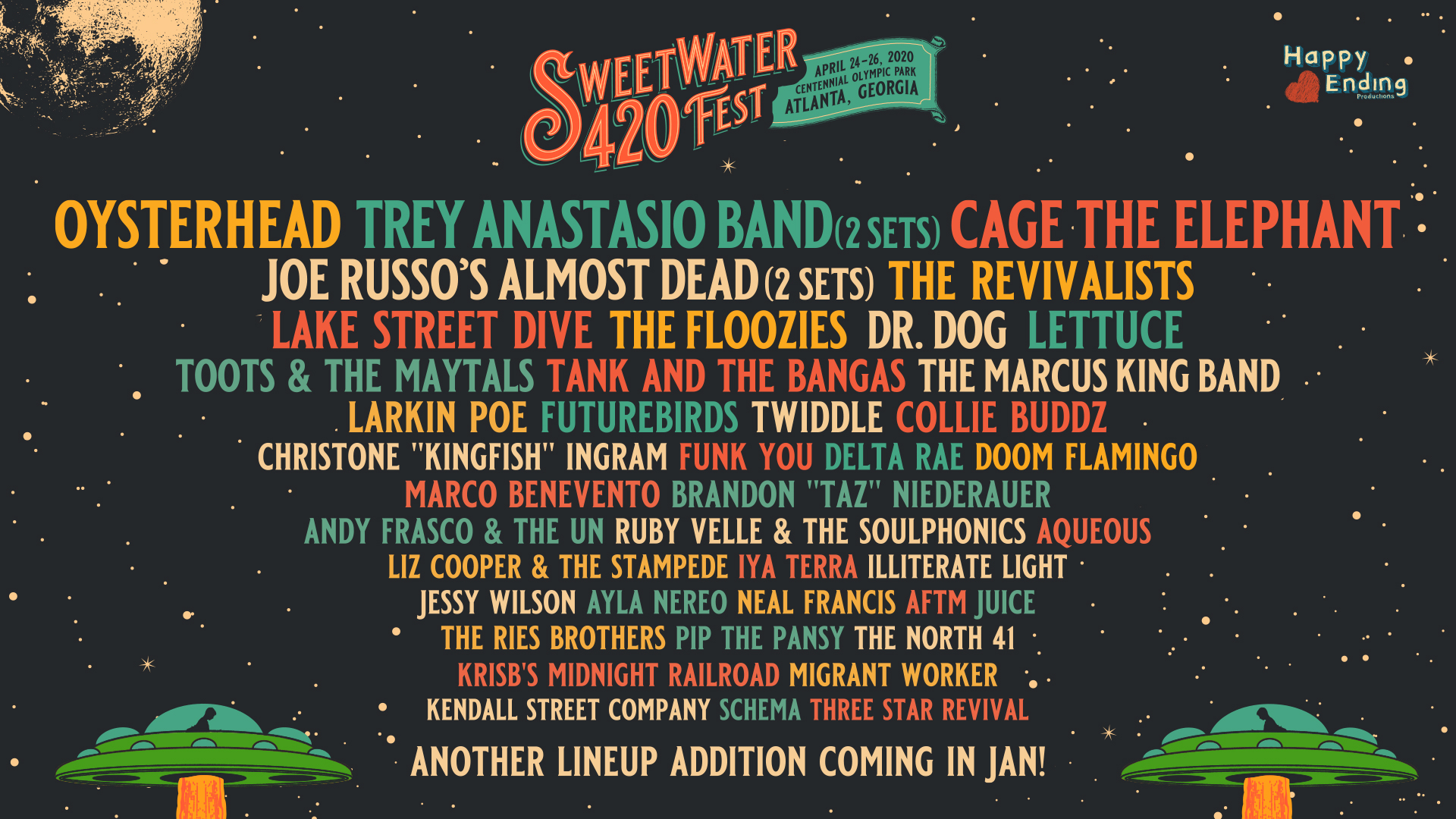 Sweetwater 420 Fest Adds Cage the Elephant to Join Oysterhead & Trey Anastasio Band