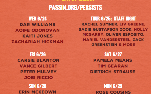 Club Passim Announces the Passim Persists Streaming Festival