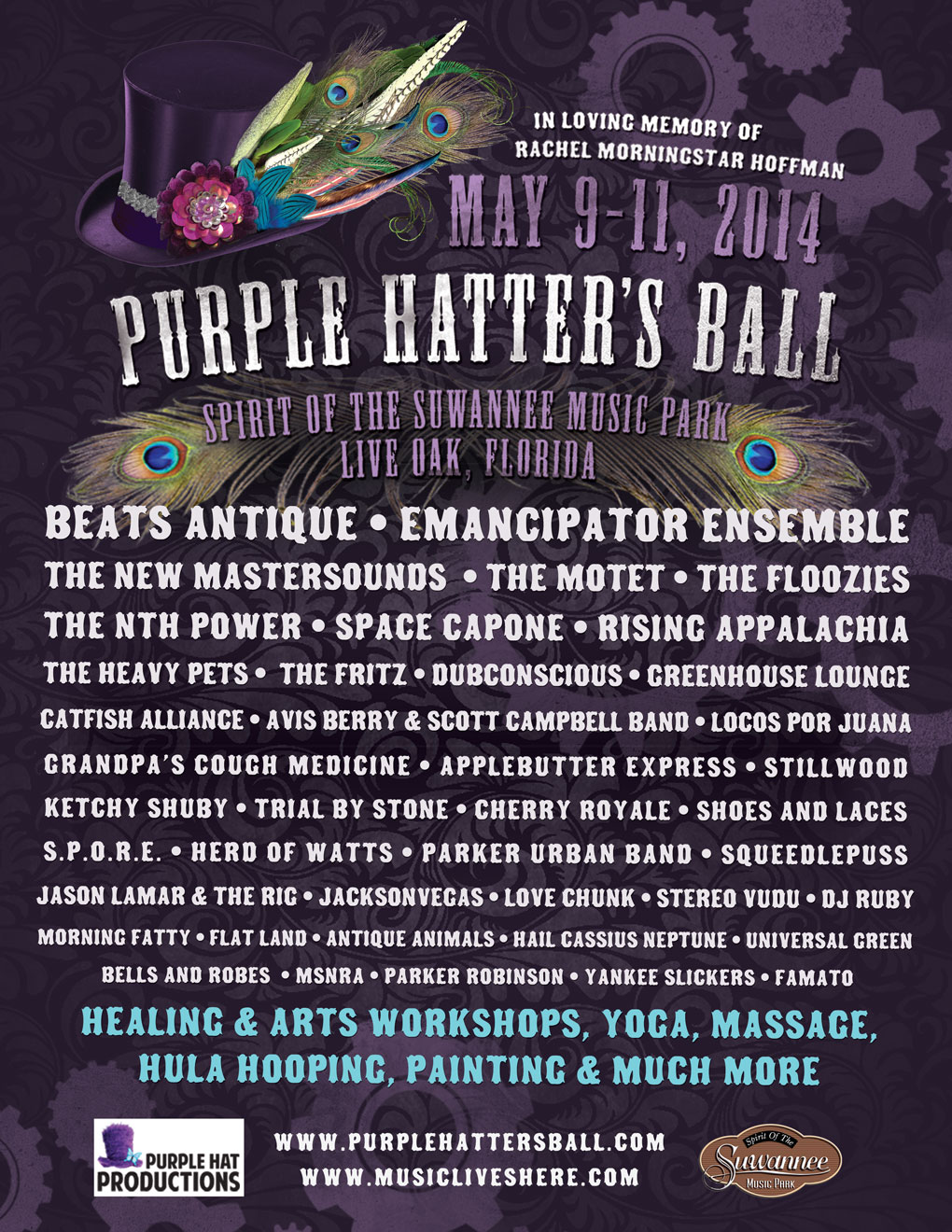 Purple Hatter’s Ball adds The Motet, The Floozies, The Fritz and more
