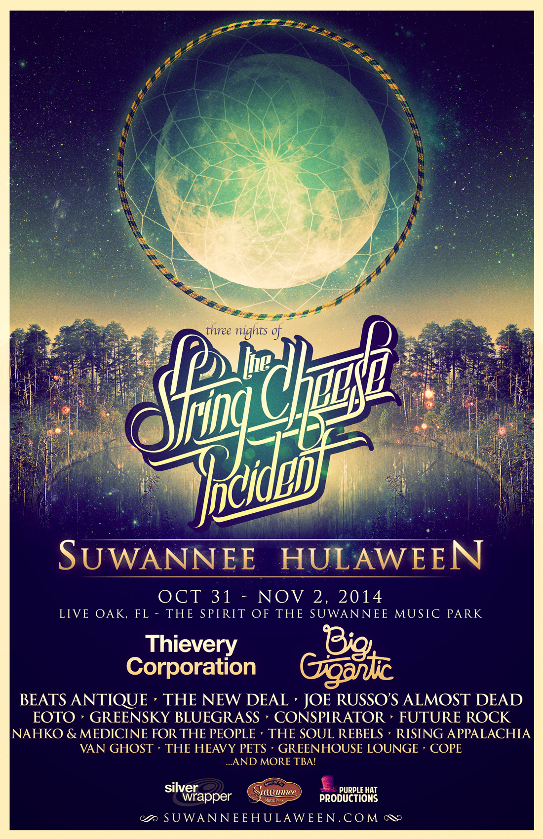 INITIAL LINE UP IS UNVEILED FOR THE SECOND ANNUAL STRING CHEESE INCIDENT SUWANNEE HULAWEEEN