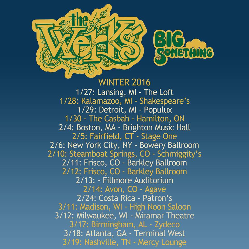 Dino Dimitrouleas Takes Hiatus From The Werks, The Werks Announce Winter Tour With Big Something