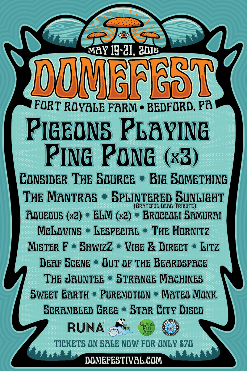 Pigeons Playing Ping Pong Announces Domefest’s Full Lineup