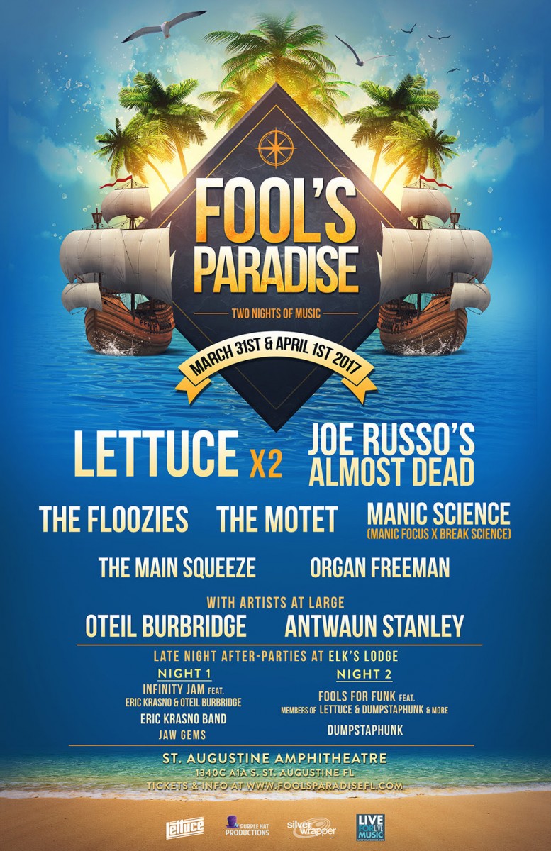 FOOL’S PARADISE REVEALS ADDITIONAL ARTISTS, DAILY LINEUPS, & LATE NIGHT SERIES