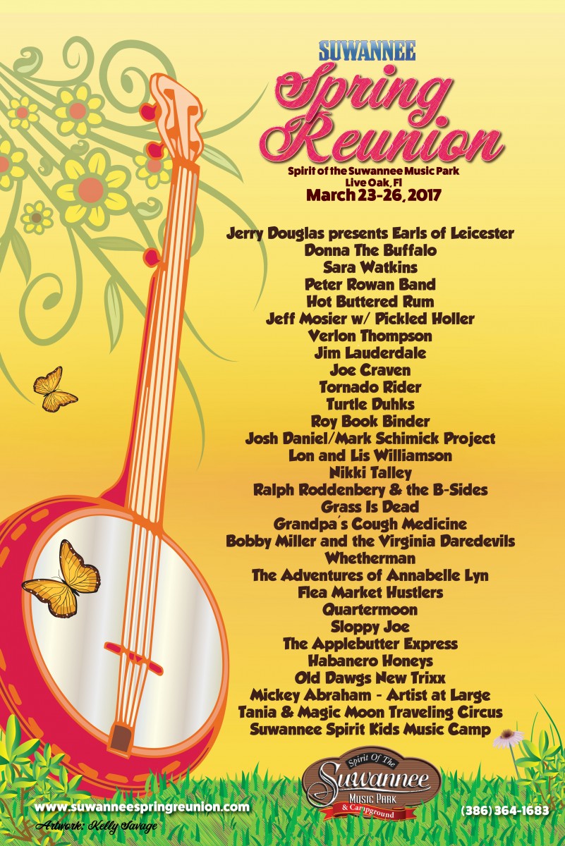 Vassar Clements Sunday Added to Suwannee Spring Reunion March 23 – 26 at Spirit of the Suwannee Music Park