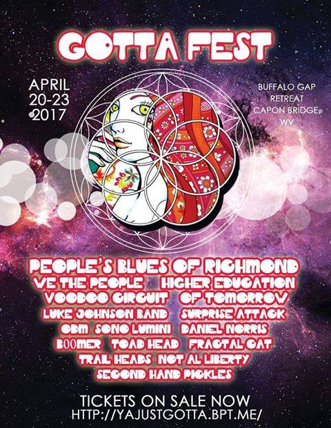 Preview: GOTTA FEST April 21-23, Capon Bridge, WV