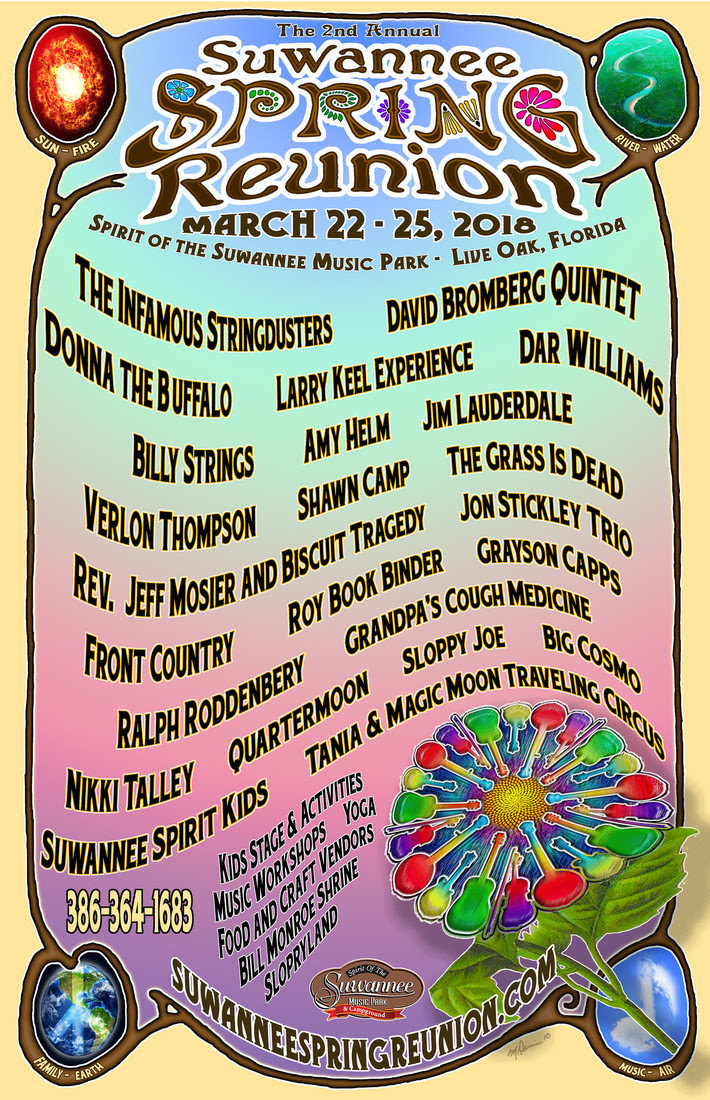 The Jamwich’s First Look at Suwannee Spring Reunion March 22-25, 2018!