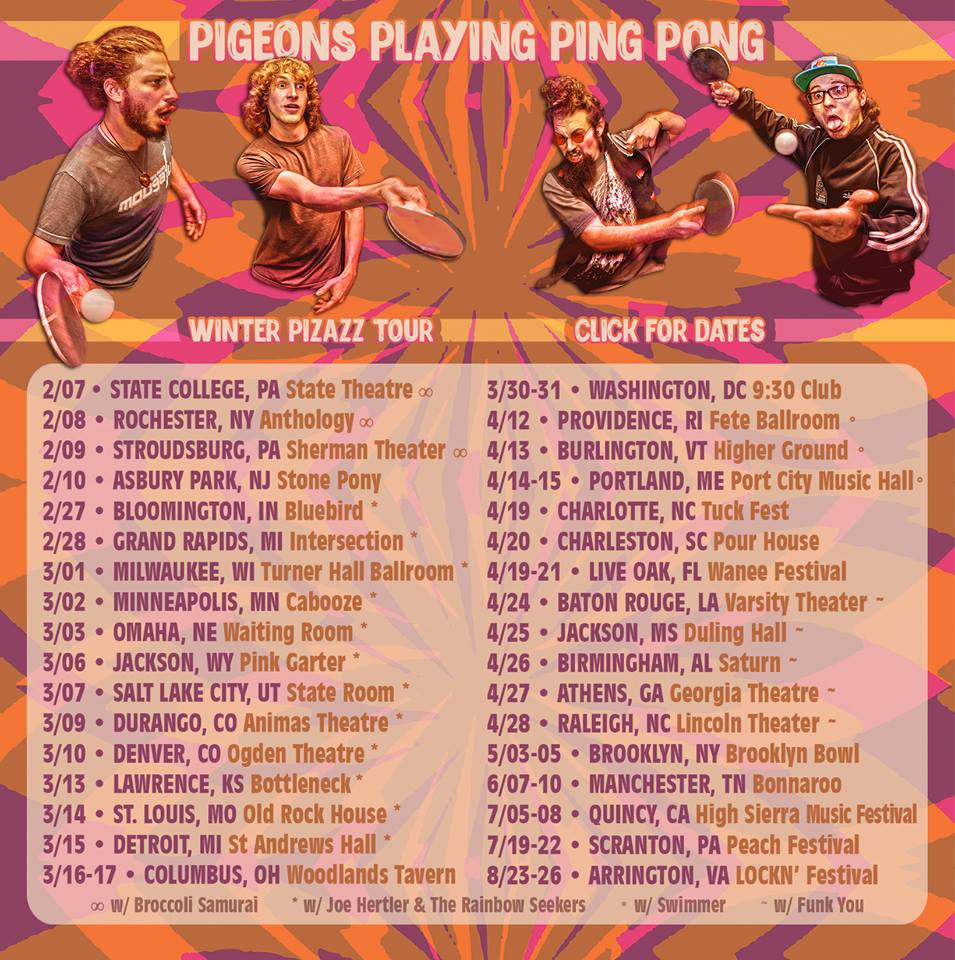 Pigeons Playing Ping Pong Released Pro-Shot Video of Boulder Theater show in Anticipation of Colorado Tour – STARTS TONIGHT!