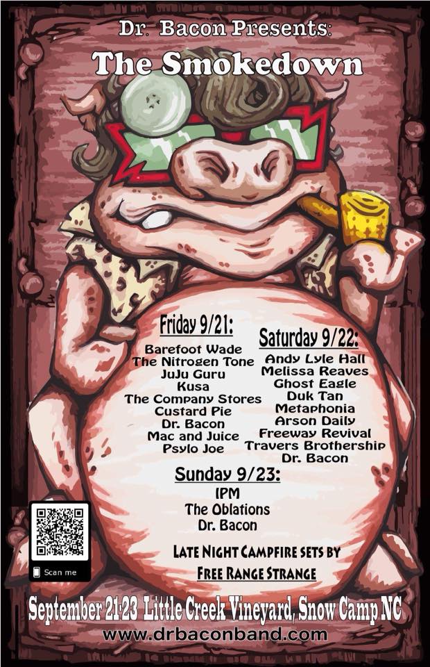 Join the Smoker’s Club – Dr. Bacon’s The Smokedown Festival is this weekend Sep 21 & 22