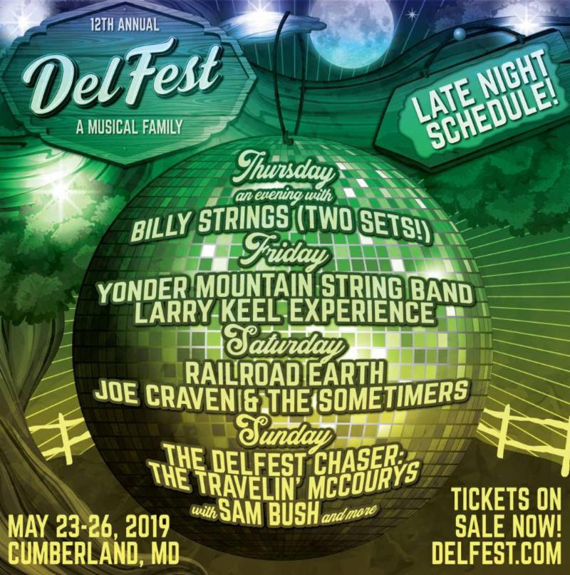 DelFest Just Announced Their Late Night Schedule With Artists Billy Strings, Yonder Mountain, and Much More