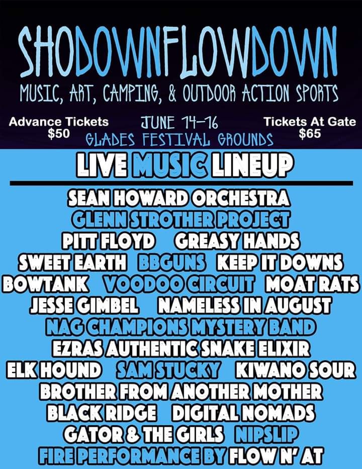 What’s Up Weekly – Jun 10-16 – Shodown Flowdown, Mountain Jam, Duck Creek Log Jam & more!