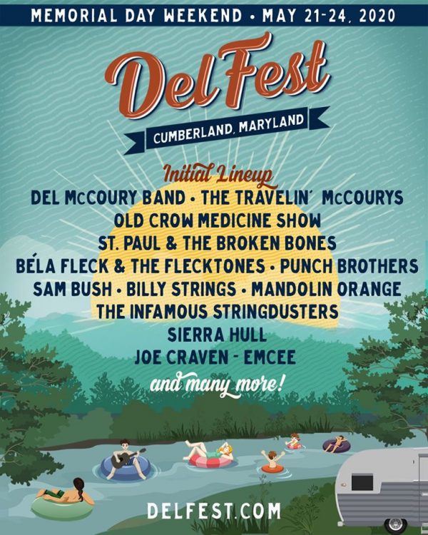 DelFest Announces Initial Lineup for 2020 May 2124 in Cumberland, MD