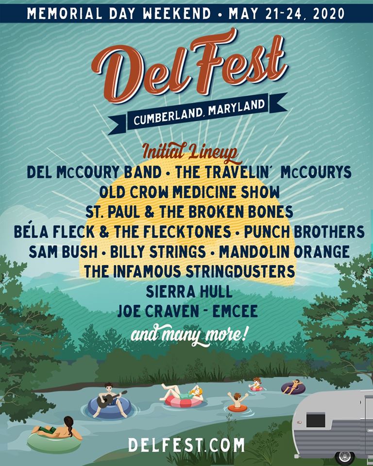 DelFest Announces Initial Lineup for 2020 May 21-24 in Cumberland, MD